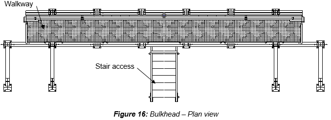 Engineering figure: f16 bulkhead plan view